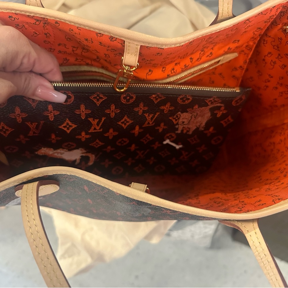 Louis Vuitton Neverfull NM Cat O Gram Tote Bag NEW Limited Edition